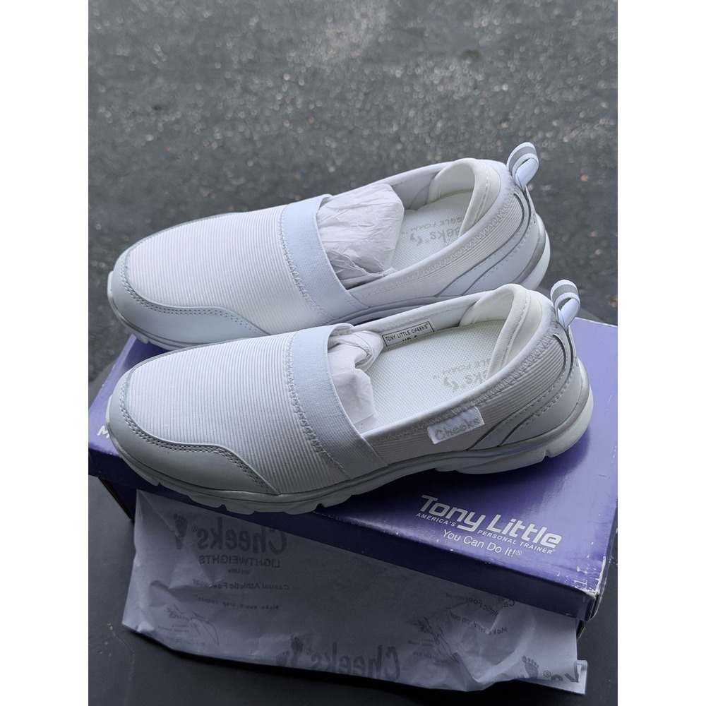 Tony‎ Little Cheeks Lightweight Shoes Women's Size 6 White New